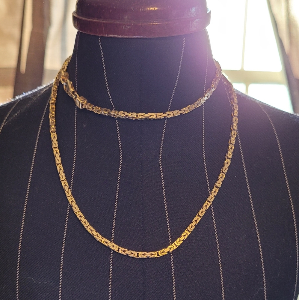 14k Byzantine necklace 23" long